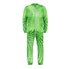 Wave Concentric Circle Green Onepiece Jumpsuit (kids)