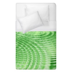 Wave Concentric Circle Green Duvet Cover (single Size)