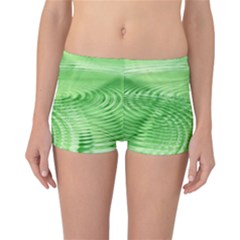 Wave Concentric Circle Green Reversible Boyleg Bikini Bottoms