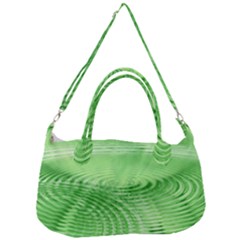 Wave Concentric Circle Green Removal Strap Handbag