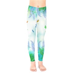 Scrapbooking Tropical Pattern Kids  Legging by HermanTelo