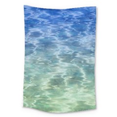 Water Blue Transparent Crystal Large Tapestry by HermanTelo