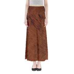 Fur Skin Bear Full Length Maxi Skirt