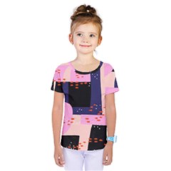 Vibrant Tropical Dot Patterns Kids  One Piece Tee