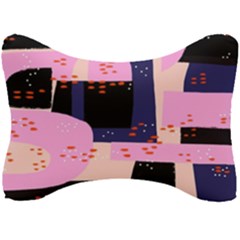 Vibrant Tropical Dot Patterns Seat Head Rest Cushion