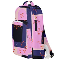 Vibrant Tropical Dot Patterns Double Compartment Backpack