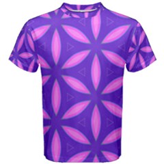 Pattern Texture Backgrounds Purple Men s Cotton Tee