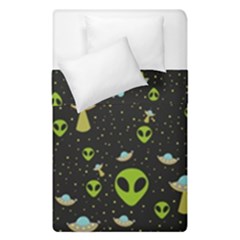 Alien Ufo Pattern Duvet Cover Double Side (Single Size)