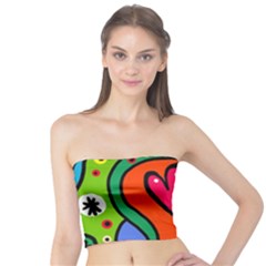 Seamless Doodle Tube Top