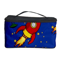 Space Rocket Pattern Cosmetic Storage by Vaneshart