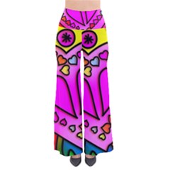 Stained Glass Love Heart So Vintage Palazzo Pants