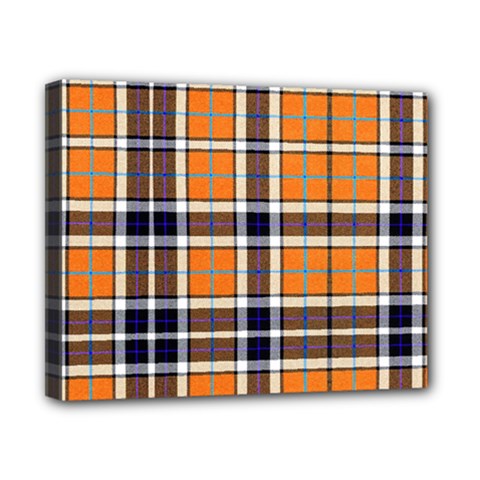 Tartans Yellow 34 Canvas 10  X 8  (stretched) by impacteesstreetwearfour