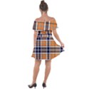 Tartans Yellow 34 Off Shoulder Velour Dress View2