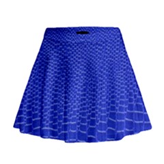 Leather Texture 6 Mini Flare Skirt