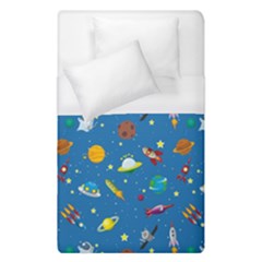 Space Rocket Solar System Pattern Duvet Cover (single Size) by Vaneshart