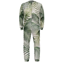 Vector Palm Leaves Pattern  Illustration Onepiece Jumpsuit (men)  by Vaneshart