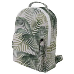 Vector Palm Leaves Pattern  Illustration Flap Pocket Backpack (small)