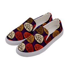 Tree Pattern Background Women s Canvas Slip Ons by Vaneshart