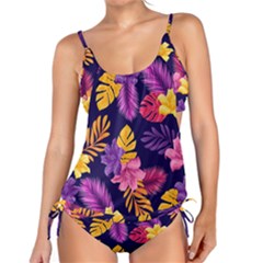 Tropical Pattern Tankini Set by Vaneshart