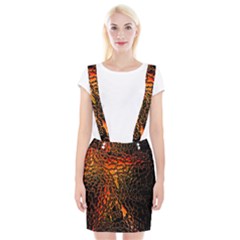 Digital Paper With Abstract Patterns Braces Suspender Skirt