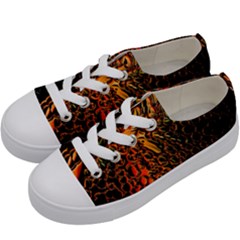 Digital Paper With Abstract Patterns Kids  Low Top Canvas Sneakers