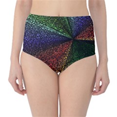 Abstract Colorful Pieces Mosaics Classic High-waist Bikini Bottoms by Vaneshart