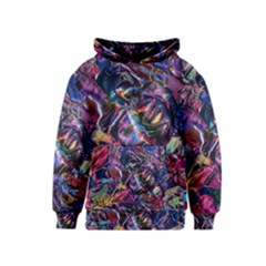 Multicolored Abstract Painting Kids  Pullover Hoodie by Vaneshart