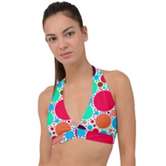 Dots Halter Plunge Bikini Top by impacteesstreetweareight