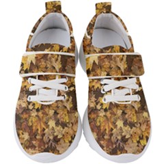 Late October Leaves 3 Kids  Velcro Strap Shoes by bloomingvinedesign