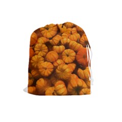 Mini Pumpkins Drawstring Pouch (large)