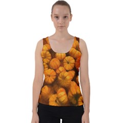 Mini Pumpkins Velvet Tank Top by bloomingvinedesign