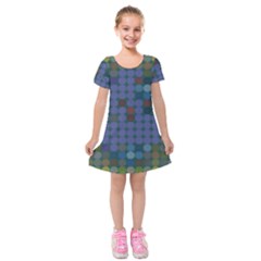 Zappwaits Kids  Short Sleeve Velvet Dress by zappwaits