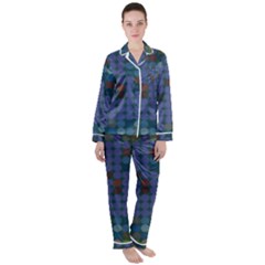 Zappwaits Satin Long Sleeve Pyjamas Set