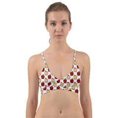 Apple Polkadots Wrap Around Bikini Top