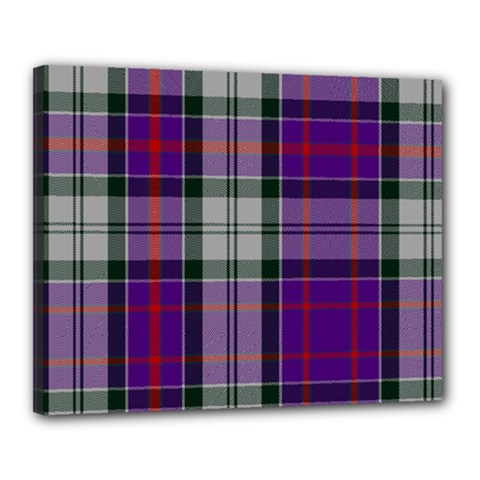 Culloden Dress Tartan Canvas 20  X 16  (stretched) by impacteesstreetwearfour