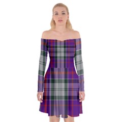 Culloden Dress Tartan Off Shoulder Skater Dress by impacteesstreetwearfour