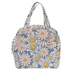 Flowers Pattern Lotus Lily Boxy Hand Bag by HermanTelo