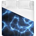 Lightning Electricity Pattern Blue Duvet Cover (King Size) View1