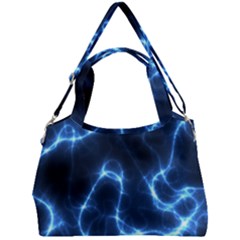 Lightning Electricity Pattern Blue Double Compartment Shoulder Bag