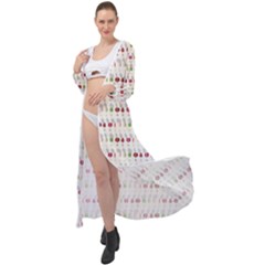 Wine Glass Pattern Maxi Chiffon Beach Wrap