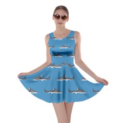 Shark Pattern Skater Dress by bloomingvinedesign