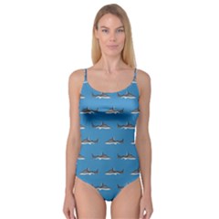 Shark Pattern Camisole Leotard  by bloomingvinedesign