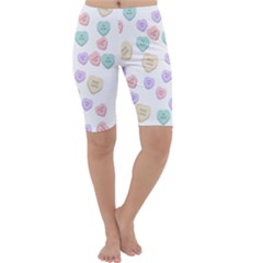 Hearts Cropped Leggings  by Lullaby