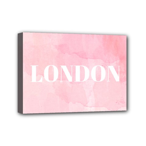 Paris, London, New York Mini Canvas 7  X 5  (stretched) by Lullaby