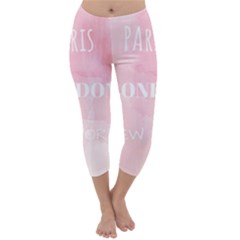 Paris, London, New York Capri Winter Leggings  by Lullaby