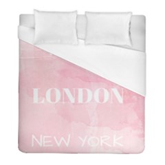 Paris, London, New York Duvet Cover (full/ Double Size) by Lullaby