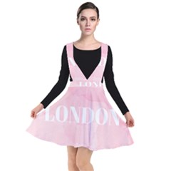 Paris, London, New York Plunge Pinafore Dress by Lullaby