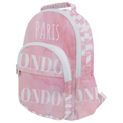 Paris, London, New York Rounded Multi Pocket Backpack