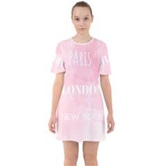 Paris, London, New York Sixties Short Sleeve Mini Dress