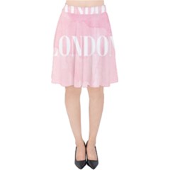 Paris, London, New York Velvet High Waist Skirt
